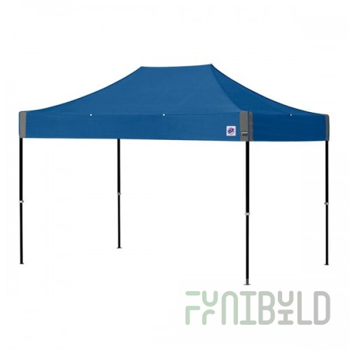 E-Z Up SS3STL0812KFBKTRB Speed Shelter 8' x 12' Royal Blue Canopy with Black Frame