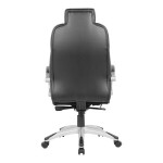 Boss Black CaressoftPlus Vinyl High-Back Heated Executive Chair with Padded Hinged Arms and Synchro-Tilt Mechanism Boss Black CaressoftPlus Vinyl High-Back Heated Executive Chair with Padded Hinged Arms and Synchro-Tilt Mechanism