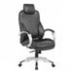 Boss Black CaressoftPlus Vinyl High-Back Heated Executive Chair with Padded Hinged Arms and Synchro-Tilt Mechanism Boss Black CaressoftPlus Vinyl High-Back Heated Executive Chair with Padded Hinged Arms and Synchro-Tilt Mechanism