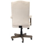 Boss B905DW-CMP Champagne Velvet Executive Chair with Driftwood Frame