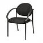 Eurotech 9011-AT33 Dakota Series Black Curved Arm Chair