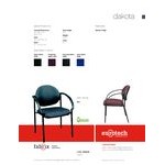 Eurotech 9011-AT33 Dakota Series Black Curved Arm Chair