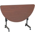 Correll Deluxe Half Round Flip Top Table, 24 Correll Deluxe Half Round Flip Top Table, 24