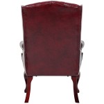 Boss B809-BY Traditional Series Burgundy Wingback Guest Chair Boss B809-BY Traditional Series Burgundy Wingback Guest Chair