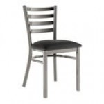 Lancaster Table & Seating Clear Coat Finish Ladder Back Chair with 2 1/2