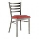 Lancaster Table & Seating Clear Coat Finish Ladder Back Chair with 2 1/2