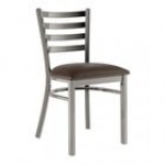 Lancaster Table & Seating Clear Coat Finish Ladder Back Chair with 2 1/2