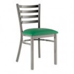 Lancaster Table & Seating Clear Coat Finish Ladder Back Chair with 2 1/2