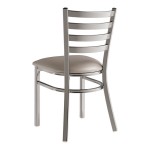 Lancaster Table & Seating Clear Coat Finish Ladder Back Chair with 2 1/2
