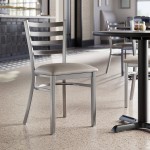 Lancaster Table & Seating Clear Coat Finish Ladder Back Chair with 2 1/2