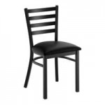 Lancaster Table & Seating Clear Coat Finish Ladder Back Chair with 2 1/2