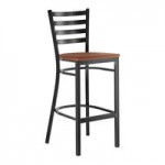 Lancaster Table & Seating Clear Coat Finish Ladder Back Chair with 2 1/2