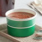 Choice 16 oz. Green Paper Frozen Yogurt / Soup / Food Cup - 50/Pack