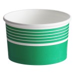 Choice 16 oz. Green Paper Frozen Yogurt / Soup / Food Cup - 50/Pack
