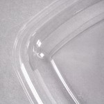 Sabert 52800B300 Bowl2 Clear Dome Lid for 24, 32, and 48 oz. Square Bowls - 300/Case