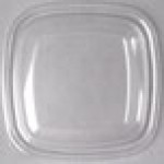 Sabert 52800B300 Bowl2 Clear Dome Lid for 24, 32, and 48 oz. Square Bowls - 300/Case