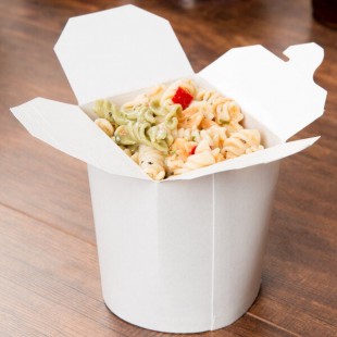 Fold-Pak SmartServ 16SSPLAINM 16 oz. White Microwavable Paper Take-Out Container - 500/Case