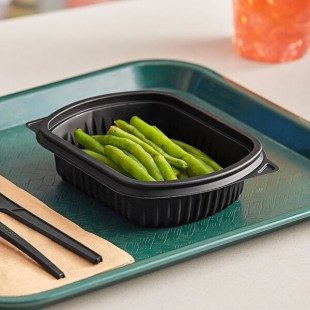 Pactiv MealMaster 12 oz. Black Rectangle Container - 232/Case Pactiv MealMaster 12 oz. Black Rectangle Container - 232/Case