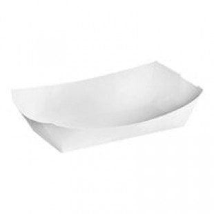 Southern Champion #500 5 lb. White Paper Food Tray - 500/Case