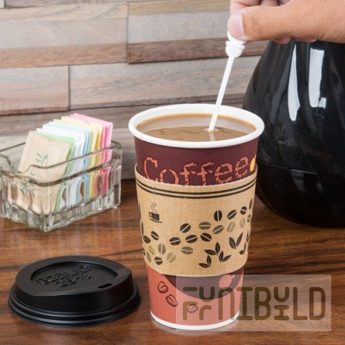 Royal Paper STRNPLUG-W Stix To Go White Beverage Plug and Stirrer - 2,000/Case