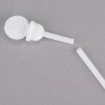 Royal Paper STRNPLUG-W Stix To Go White Beverage Plug and Stirrer - 2,000/Case