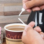 Royal Paper STRNPLUG-W Stix To Go White Beverage Plug and Stirrer - 2,000/Case