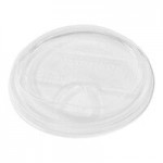 Tossware Natural 24 oz. Customizable Plant-Based PLA Plastic Rounded Bottom Arc 96 mm Cold Cup - 1,000/Case
