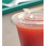 Choice 9 oz. Clear PET Plastic Cup with Flat Lid - 50/Pack