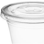 Choice 9 oz. Clear PET Plastic Cup with Flat Lid - 50/Pack