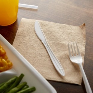 Choice Medium Weight White Polypropylene Plastic Knife - 2,000/Case