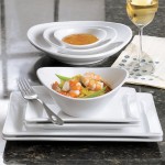 Libbey Porcelana Infinity 4 oz. Bright White Oval Porcelain Bowl - Sample