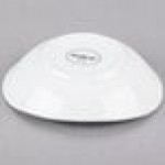 Libbey Porcelana Infinity 4 oz. Bright White Oval Porcelain Bowl - Sample