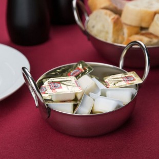 American Metalcraft BD35 10 oz. Stainless Steel Balti Dish - 4 1/4 American Metalcraft BD35 10 oz. Stainless Steel Balti Dish - 4 1/4