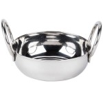 American Metalcraft BD35 10 oz. Stainless Steel Balti Dish - 4 1/4