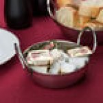 American Metalcraft BD35 10 oz. Stainless Steel Balti Dish - 4 1/4