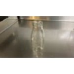 Acopa 10 oz. Embossed Glass Milk Bottle - 12/Case Acopa 10 oz. Embossed Glass Milk Bottle - 12/Case