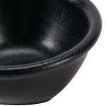Hall China from Steelite International HL44600AFCA Foundry 2.5 oz. Black China Sauce Dish - 36/Case Hall China from Steelite International HL44600AFCA Foundry 2.5 oz. Black China Sauce Dish - 36/Case