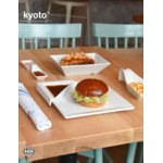Front of the House Kyoto 4 oz. Bright White Square Porcelain Footed Sauce Dish - 6/Case Front of the House Kyoto 4 oz. Bright White Square Porcelain Footed Sauce Dish - 6/Case