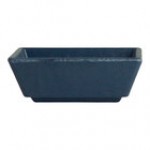 Creations Cali from Steelite International 2 oz. Redwood Melamine Rectangular Dish - 24/Case