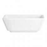 Creations Cali from Steelite International 2 oz. Redwood Melamine Rectangular Dish - 24/Case