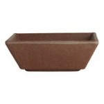 Creations Cali from Steelite International 2 oz. Redwood Melamine Rectangular Dish - 24/Case