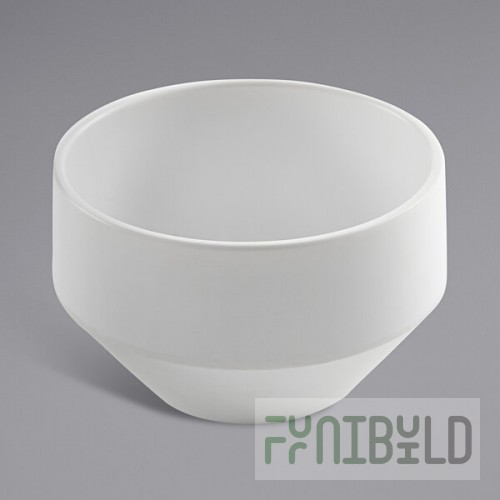 American Metalcraft 2.5 oz. Matte White Melamine Ramekin - 12/Case