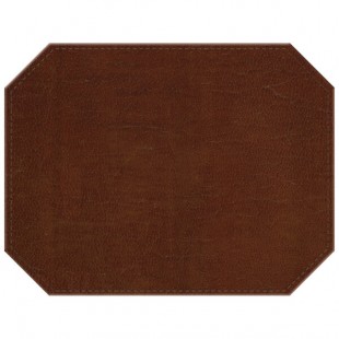 H. Risch, Inc. PLACEMATDXOCT-LTHBROWN Tuxedo Leather 16
