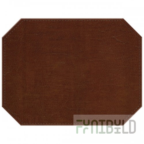 H. Risch, Inc. PLACEMATDXOCT-LTHBROWN Tuxedo Leather 16