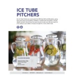 Service Ideas 111.5 oz. Round SAN Plastic Pitcher with Ice Chamber SWP33SB