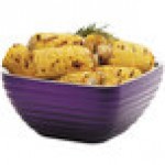 Vollrath 4763465 Double Wall Square Beehive 3.2 Qt. Serving Bowl - Passion Purple