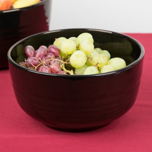 TableCraft CW3170BK 3.5 Qt. Black Cast Aluminum Fruit Bowl
