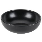 Hall China from Steelite International HL305450AFCA Foundry 55 oz. Black China Large Bistro Bowl - 6/Case Hall China from Steelite International HL305450AFCA Foundry 55 oz. Black China Large Bistro Bowl - 6/Case