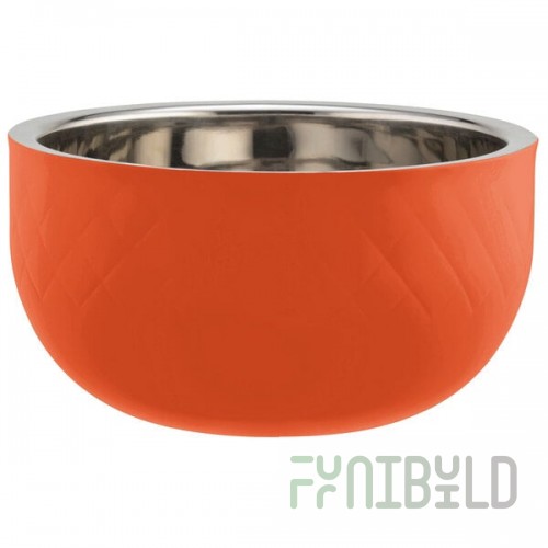 Bon Chef Diamond Collection Cold Wave 7 Qt. Orange Triple Wall Bowl