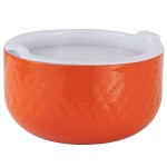 Bon Chef Diamond Collection Cold Wave 7 Qt. Orange Triple Wall Bowl